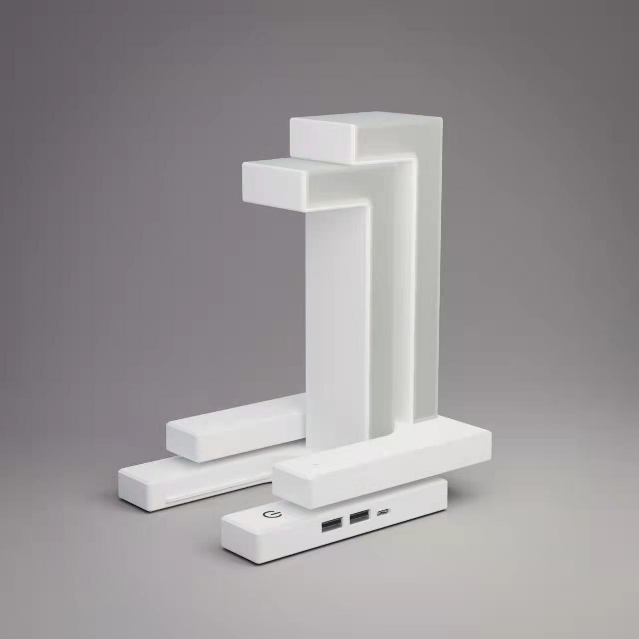 LED Night Lamp Creativity Physics Balance  Table Desk Lamp Wireless Charger